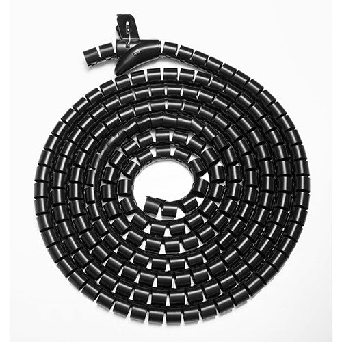 Brateck 30mm/1.2' Diameter Coiled Tube Cable Sleeve   Material Polyethylene(PE) Dimensions 1000x30mm -Black Brateck 30mm/1.2' Diameter Coiled Tube Cable Sleeve   Material Polyethylene(PE) Dimensions 1000x30mm -Black
